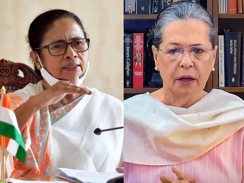 mamata banerjee vs sonia gandhi